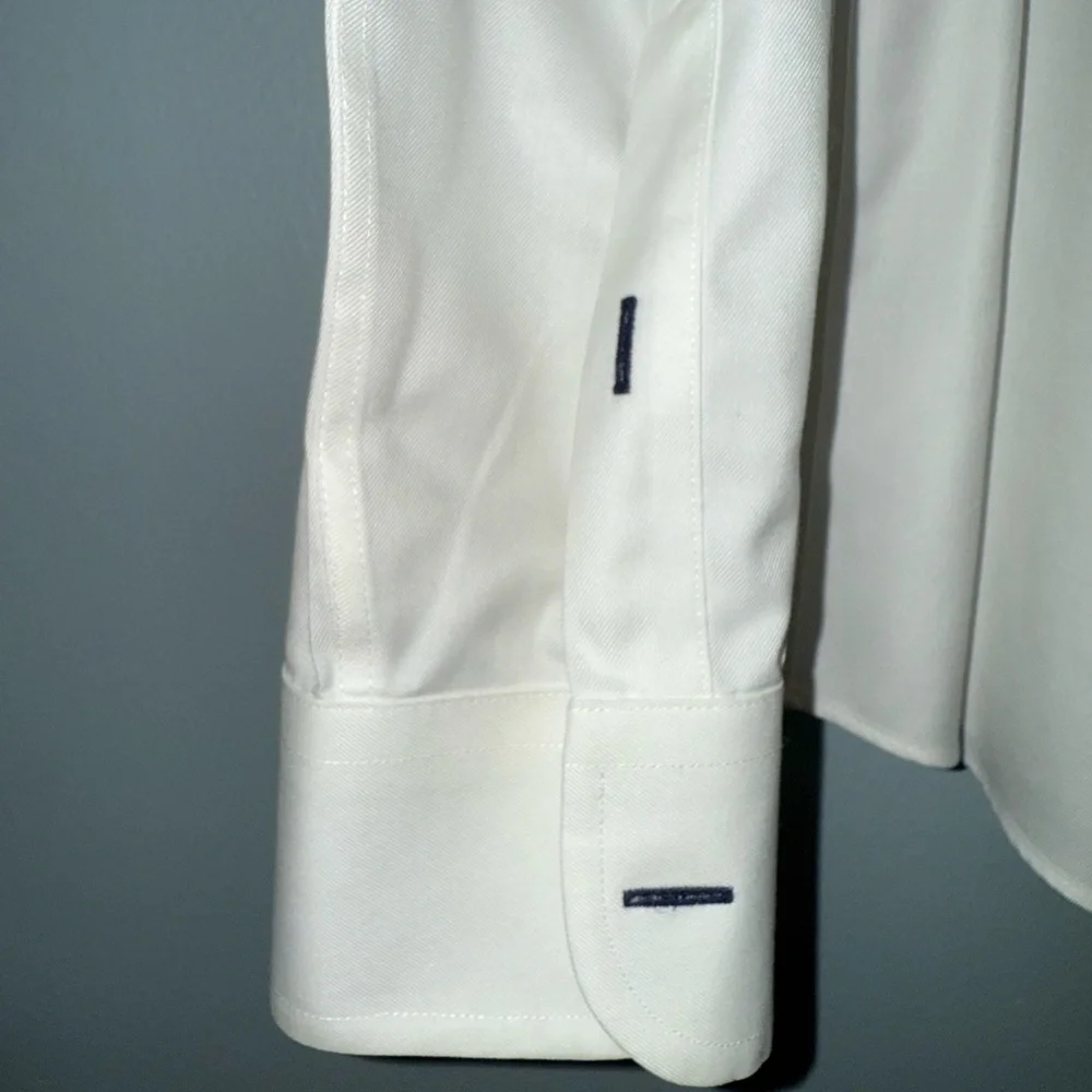 Men’s UNTUCKit White Long Sleeve Button Wrinkle Free Dress Shirt XL - Picture 4 of 7